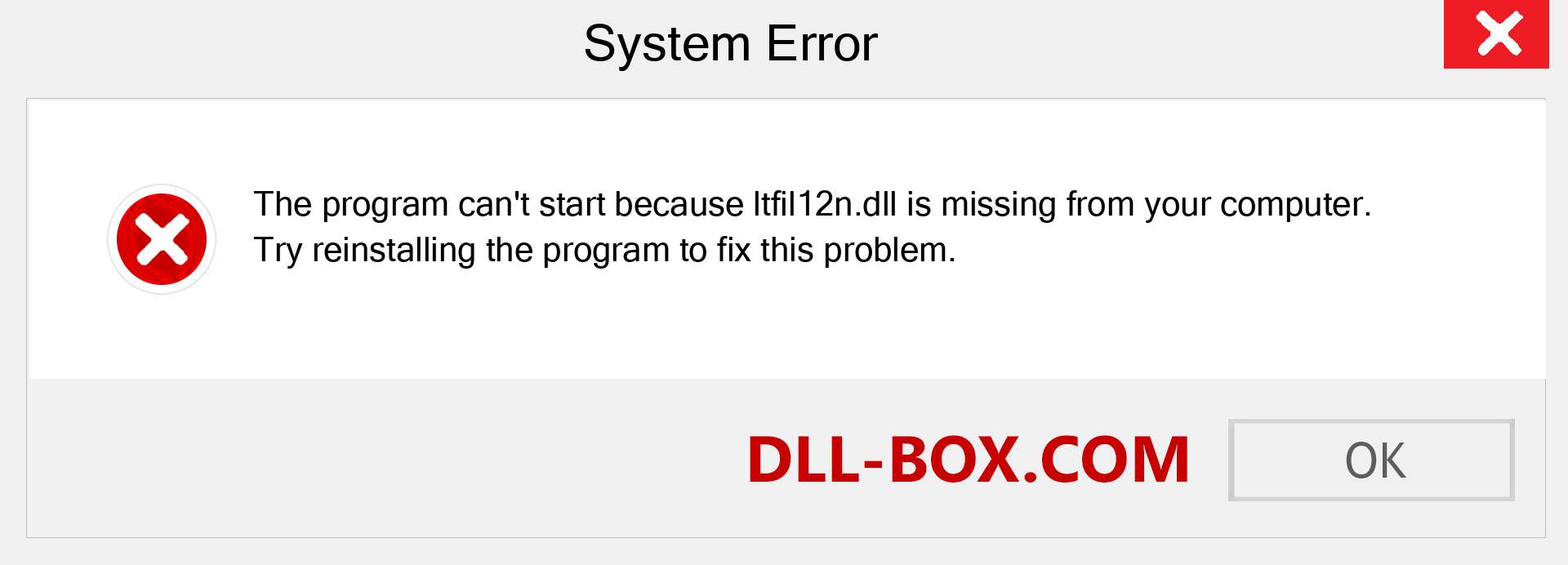  ltfil12n.dll file is missing?. Download for Windows 7, 8, 10 - Fix  ltfil12n dll Missing Error on Windows, photos, images